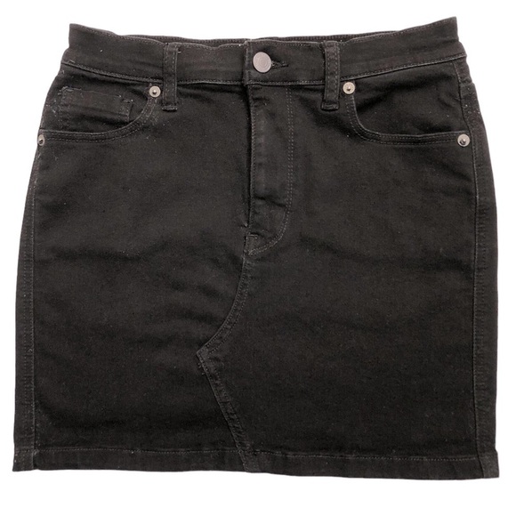 We The Free Dresses & Skirts - We The Free Free People Black Denim Stretch 5 Pocket Mini Skirt Size 26